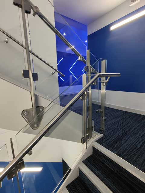 bhafc glass balustrades installation