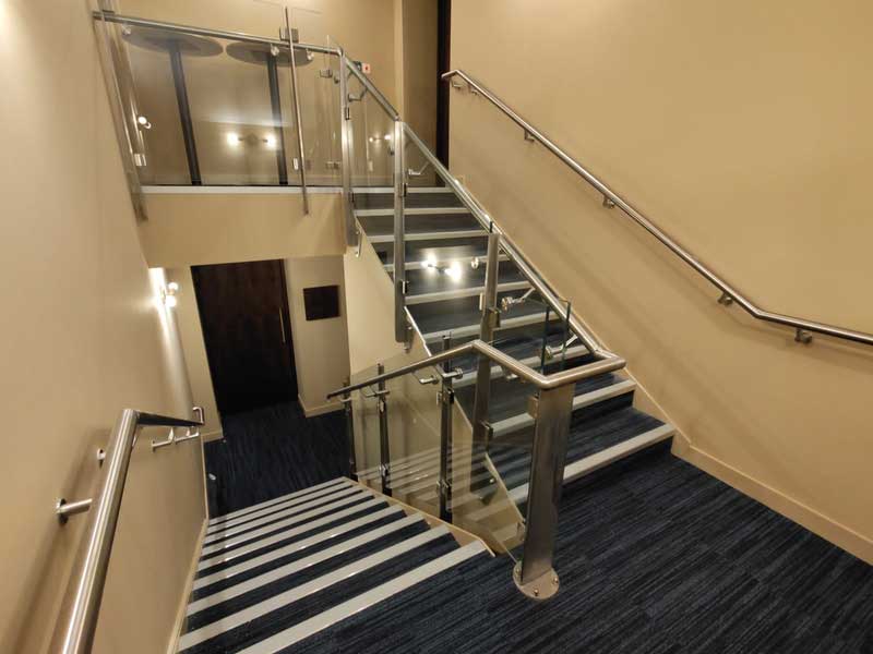 glass balustrades for brighton and hove football club