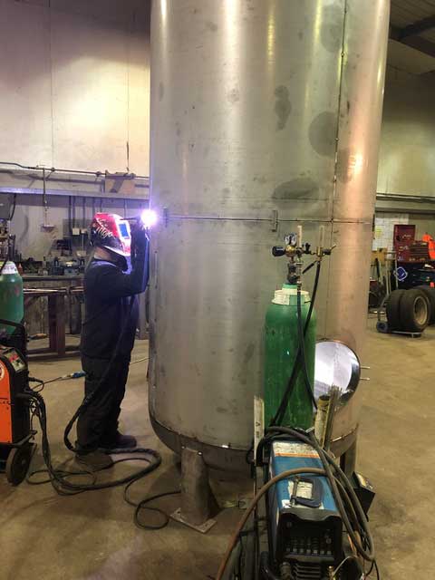 welding beer condition vessel for harveys brewery