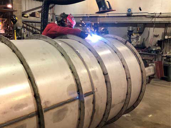 beer conditioning vessel welding
