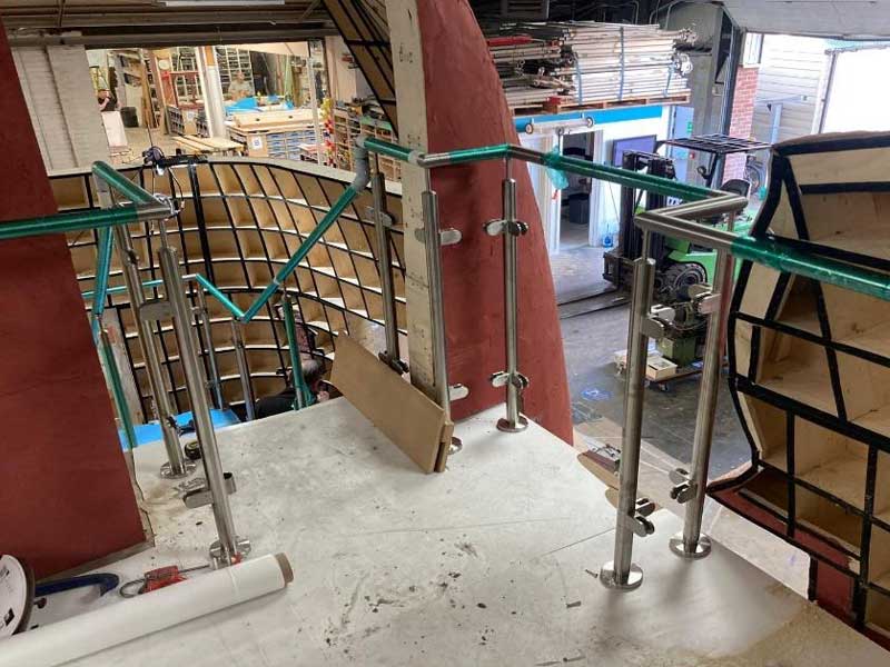 the lung house exhibition mezzanine